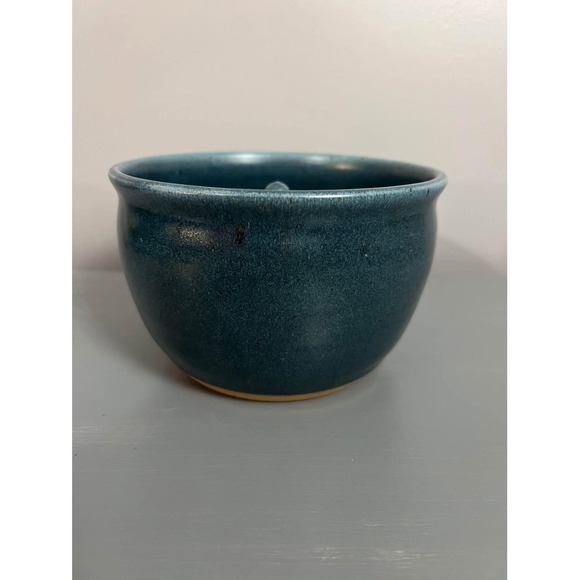 Apple Baker Unique Handmade Pottery Blue - Picture 2 of 5